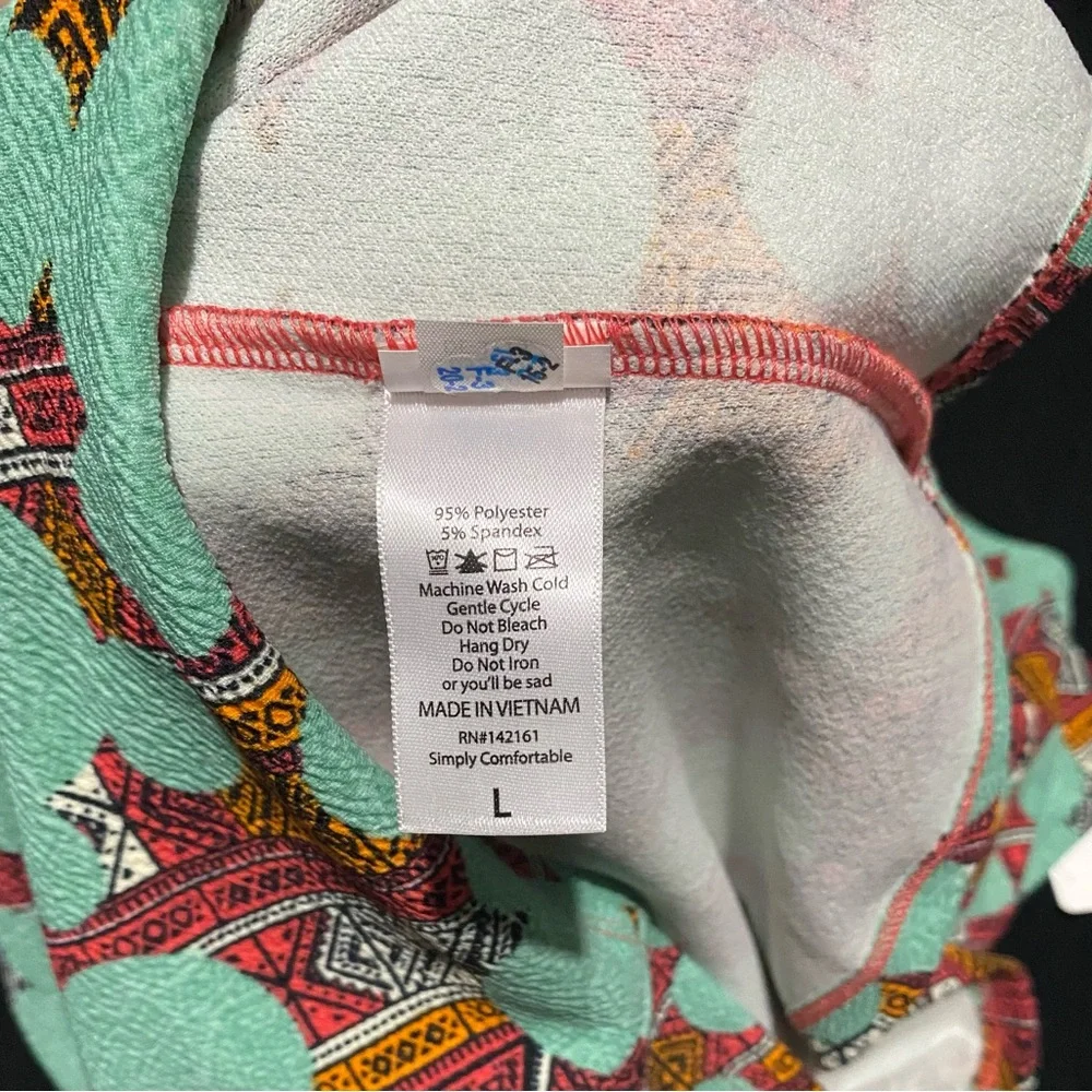 NWT Large Disney high waist stretchy fun skirt Measurements in pics knee length - Picture 8 of 11